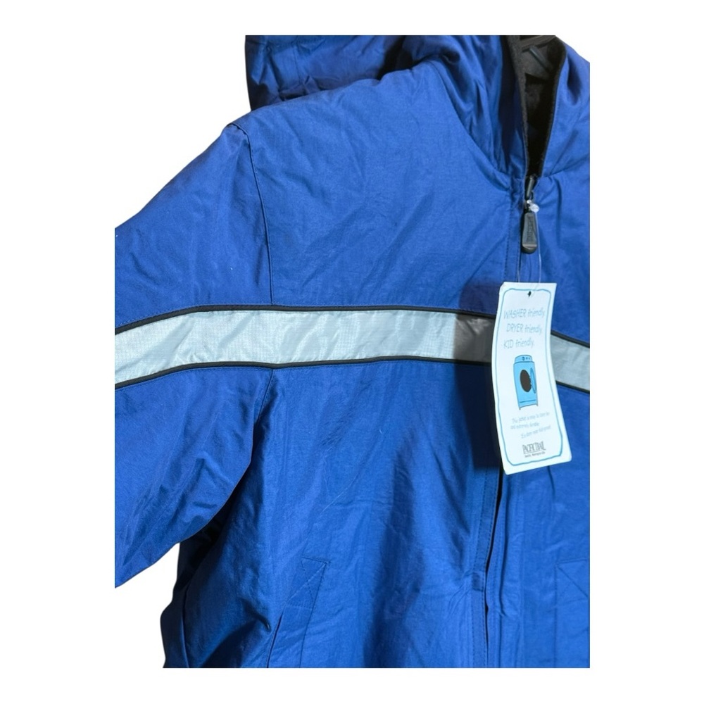 Pacific Trail Boys Blue Hooded Jacket Size S (8) NWT Fleece Lined - Picture 3 of 9